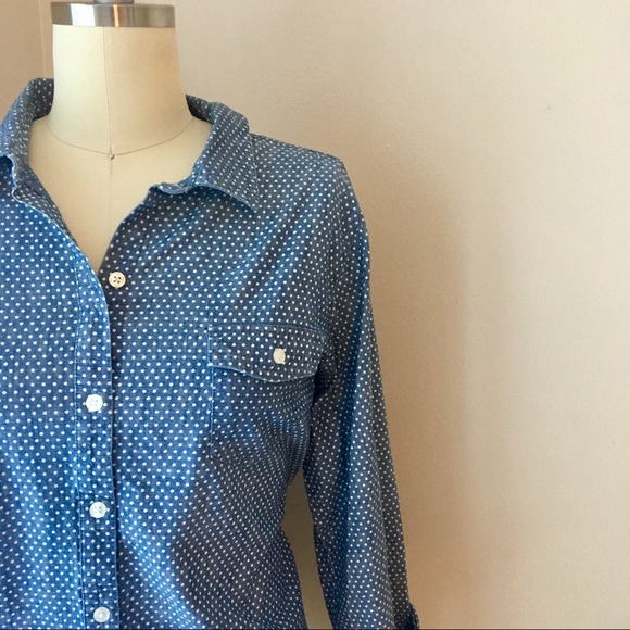 Old Navy Tops - Old Navy Polka Dot Button Down